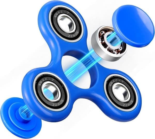 5-pakning Fidget Spinner, Fargerike Stressreduserende Leker