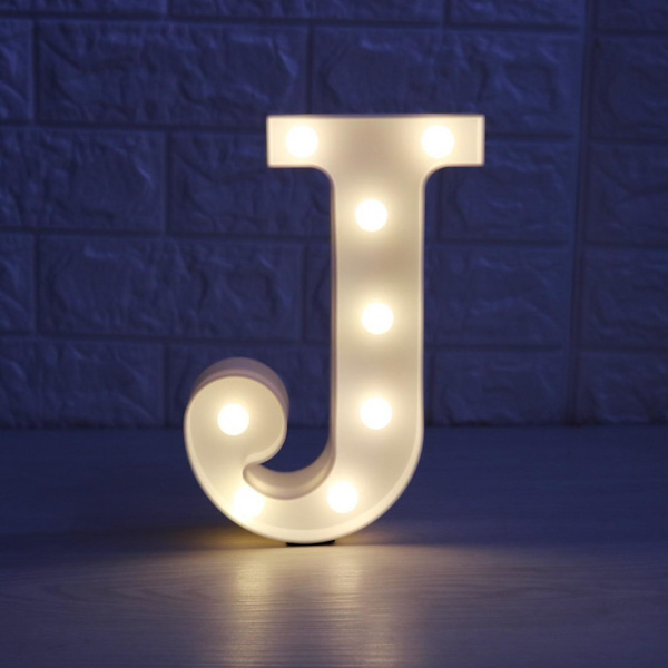 Led-valo Numero Kirjainmerkki Yövalolle Häät