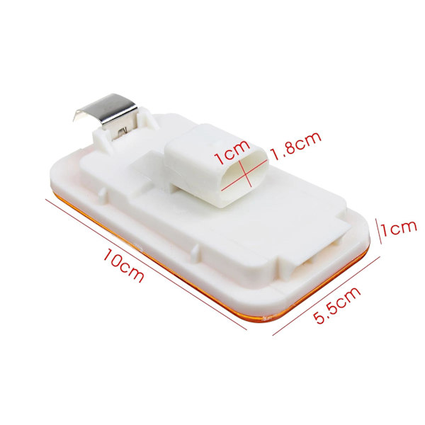 10x 24v Bil Lastbil Led Side Markør Lys Amber Indikator Lampe 4 Led Til Lastbiler Fm/