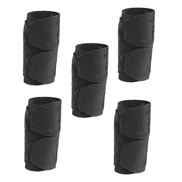 5 stk. fingerskinner, fingerbeskyttere, elastiske justerbare støttebind, sportsbind, enkelt F