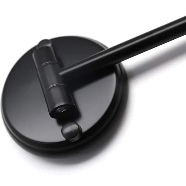 Sammenleggbart baderomsspeil med uttrekkbar funksjon - Svart, 1 stk.