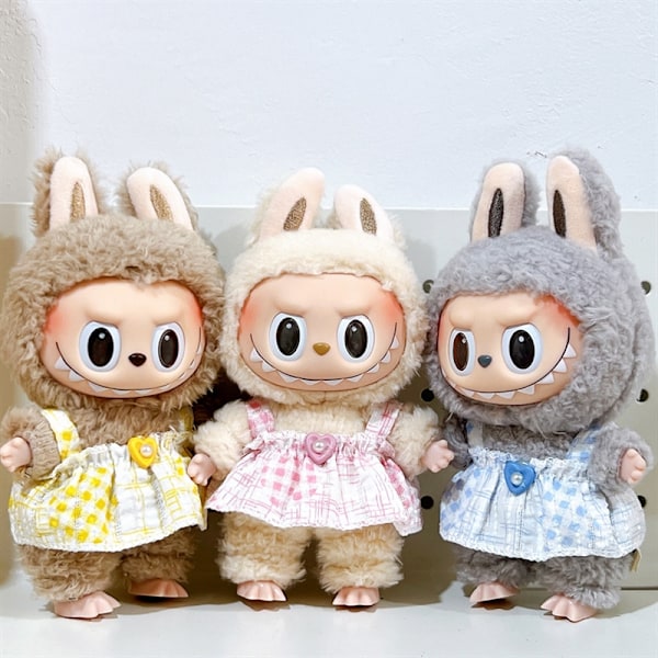 [HH]Labubu V1 Dockkläder 17cm Tumlar Hoodie Outfit Kostym Blind Box Popmart ToNot Original