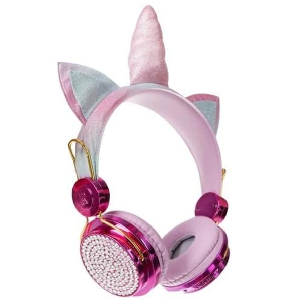 Bluetooth Stereo Enhjørning Hovedtelefoner med Mikrofon Rosa
