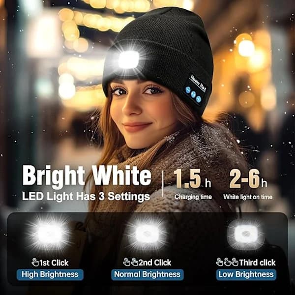 Bluetooth Hue med LED-Lys, Genopladelig, Musik & Lampe