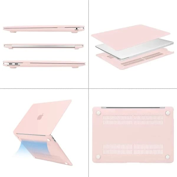 Fodral for MacBook Air 13 tommer A2337 A2179, rosa