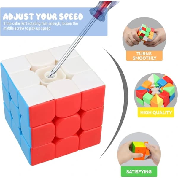 Sett med 10 Magic Cube