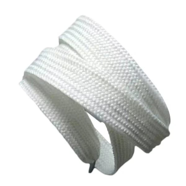 3 farver 1,5 cm brede snørebånd Unisex Polyester Snørebånd Dobbelt hvid null