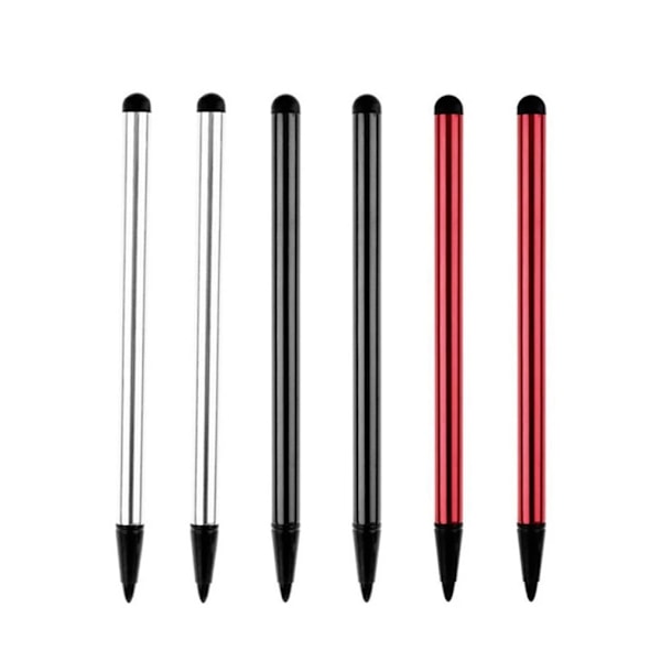 Stylus-penner, 6 stk. Touchscreen-penn, universell, universell, høy følsomhet og presisjon, kapasitiv diskspiss-skjermpenn