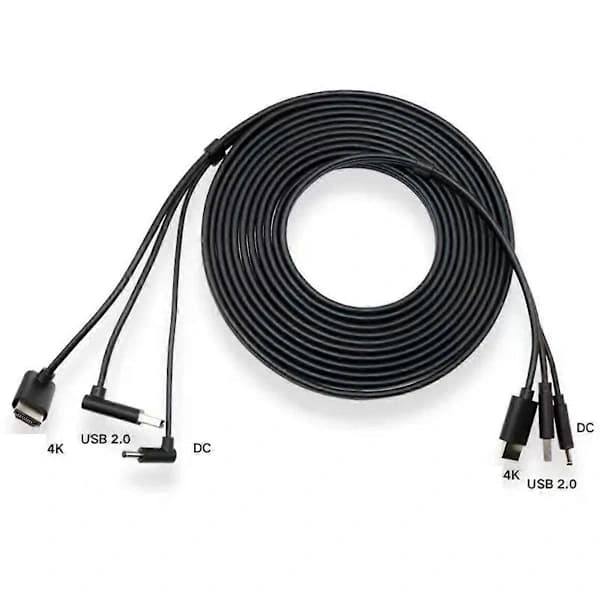 Erstatningskabel 3-i-1 for HTC Vive HDMI-kompatibel 5M, USB, Strøm VR-spill