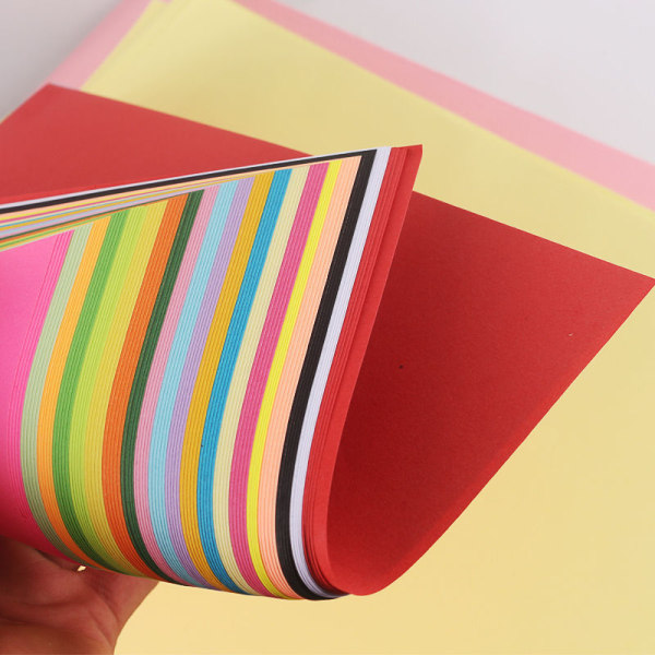 Färgat papper A4 Färgat papper 100 ark Färgat A4-paket Diverse handgjorda origamipapper Pastellpapper Cardstock