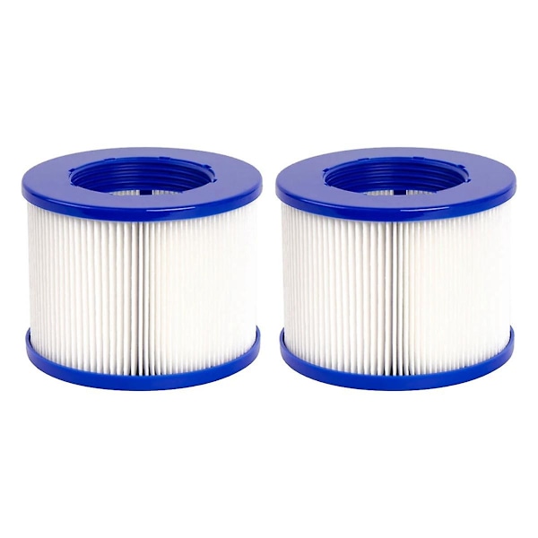 2 stk Type Vi Filter Spa Filter For Spa & De fleste boblebad, massasjebasseng, oppblåsbar basseng, svømmebasseng