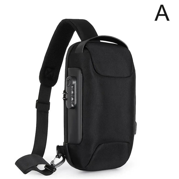 Iskua kestävä kantolaukku, suojaava crossbody-olka-rintareppu, jossa taskut ja USB-portti, sopii Asus ROG Ally -konsolille