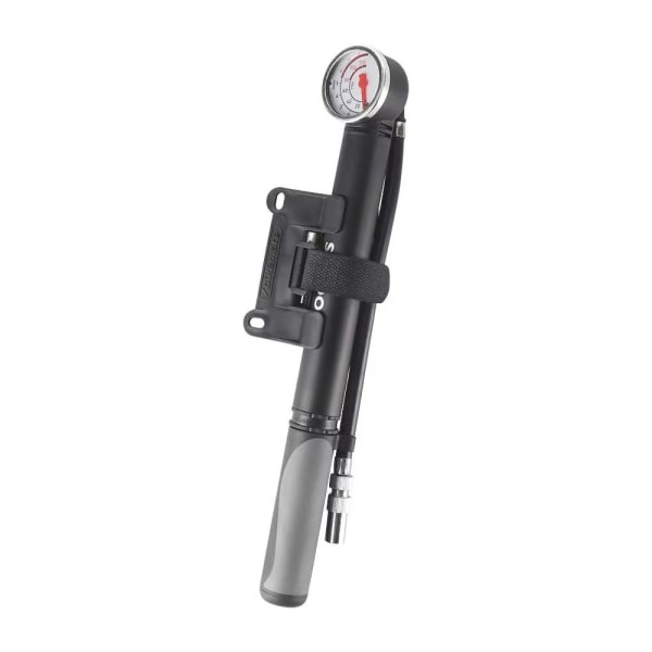 Cykelpump med tryckmätare, 80PSI AV/FV MTB luftpump Mini portabel aluminiumlegering högtrycks manuell pump