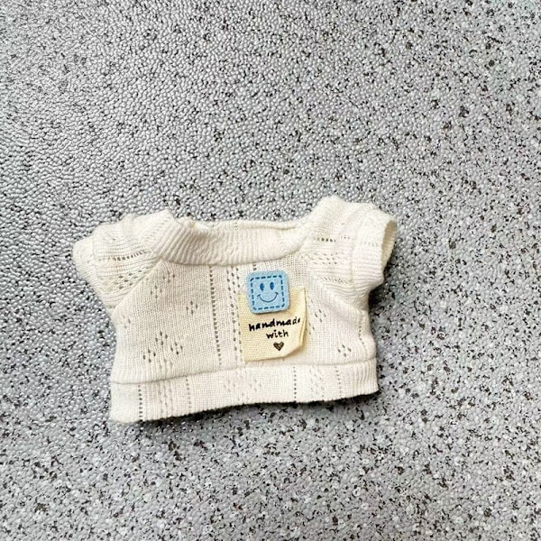 [HH] Högkvalitativ Söt Klänning Outfit Kläder 17cm Plyschdocka Färg Rutig Labubu Dockkläder 97.(Just clothes)
