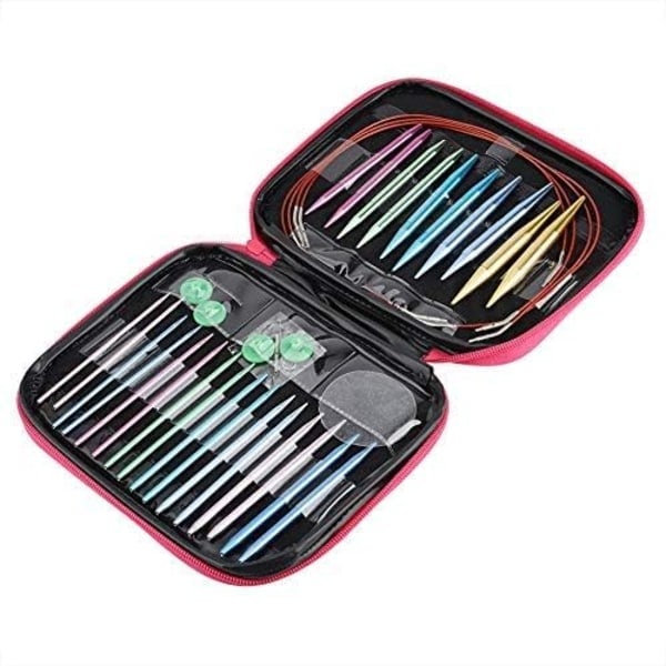 /HA/ Interchangeable Circular Knitting Needles - Aluminum Interchangeable Circular Knitting Needle Set