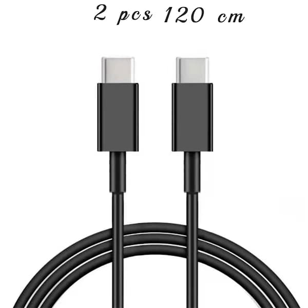 USB C - USB C -latauskaapeli, 2M EXTRA PITKÄ 2 kpl 2 kpl