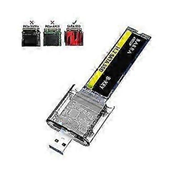 /HA/M2 SSD-kotelo M.2 - USB 3.0 5Gbps Nopea SSD-kotelo SATA M.2 NGFF SSD 2242 2260 2280Mm Ca