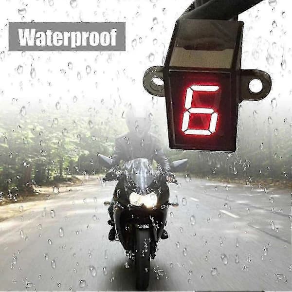 12V Universal Motorcykel Digital LED Gear Indicator Gear Shift Sensor Display