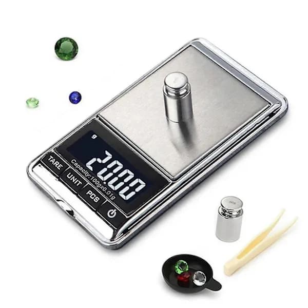 Gull Sølv Testsett Diamant Edelmetall Test Kit Digital Gramvekt