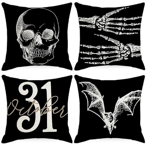 Skalle Flaggermus Design, 45x45cm