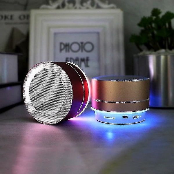 Metal Bluetooth-kaiuttimet, korkea basso, kannettava langaton, ensiluokkainen laatu, 360 asteen ympäröivä ääni