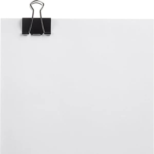 HA~Amazon Papirclips, Medium (Lille Æske), 24-pak, 2-pak med 12, Sort