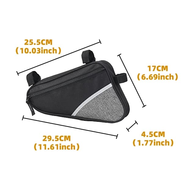 Blue Waterproof Bicycle Triangle Bag - Frame Bag, Triangle Bag for Bicycle Lock, Rain Jacket - Bicycle Frame Bag