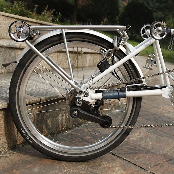 For Folding Bike Standard Rack For 3sixty Standard Rear Rack Bicycle Shelf Accessories, svart