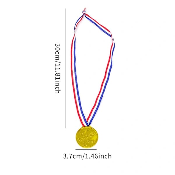 Medaljer, 24 gullmedaljer for barnebursdager, belønning for barn