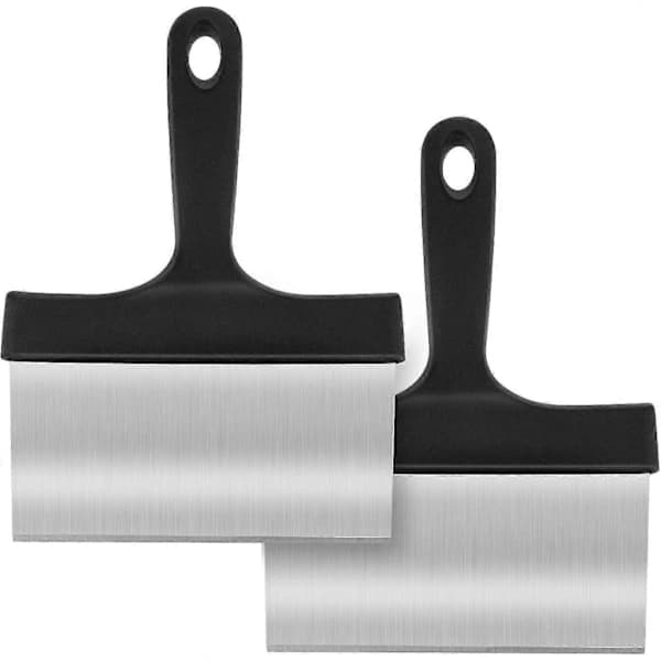 HA~Powerful Grill Scraper, Stainless Steel Grill Scraper, Griddle Scraper, Grill Scraper Tool with Handle