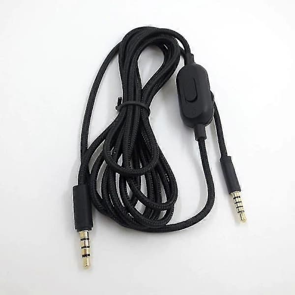 2M Erstatningskabel for Logitech G Pro Inline Mute G Pro X G433 G233 Lydkabel - Bra Svart