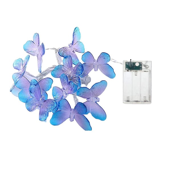4 stk. 1m 10 LED Butterfly Fairy Light Strings Garland Piger Butterfly Fødselsdagsfest Bryllup Hjem Børn