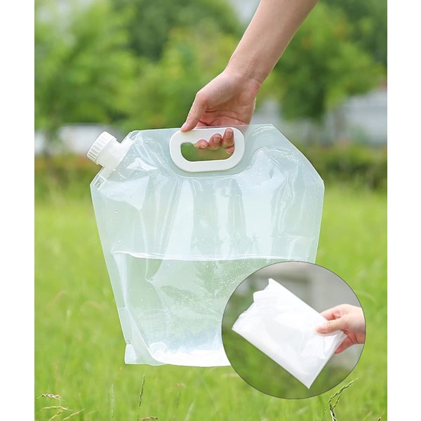 3 st (5L) och 5 st (10L) Vattenpåse med Kran / Vattendunk - Vattenbehållare/HH/ (5 Liter)