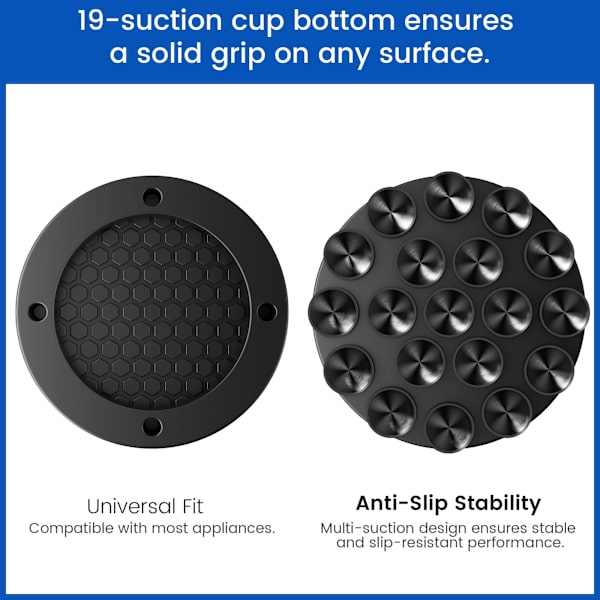 Antivibrationsdynor för tvättmaskin - Minska buller och förhindra att tvättmaskin/torktumlare rör sig - 4-pack gummiantivibration
