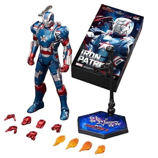 /HH/ZD legetøj Iron Man Action Figur Iron Patriot MK1-7 MK17 MK33 MK85 MK30 War Machine Legends Avengers Tony Stark Samlerobjekt Gave - Perfekt Iron Patriot