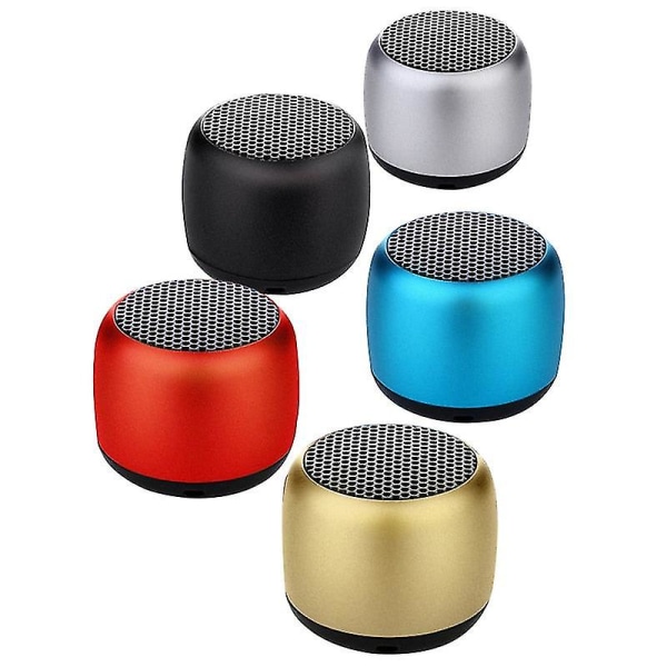 IPX5 Vattentät Mini Bärbar Bluetooth Högtalare Metall Hifi TWS Interkoppling Super Liten Stål Stereo Trådlös Högtalare