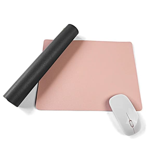 HA~Liten musematte for hjem/kontor, bærbar musematte for datamaskin og laptop 23x19cm grå