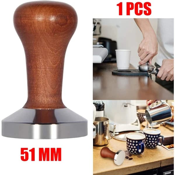 51 mm Barista Espresso Tamper i rustfritt stål