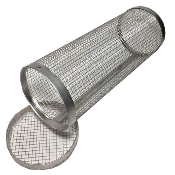 Rustfri Rullende Grillkurv 30CM-XF22- 30CM