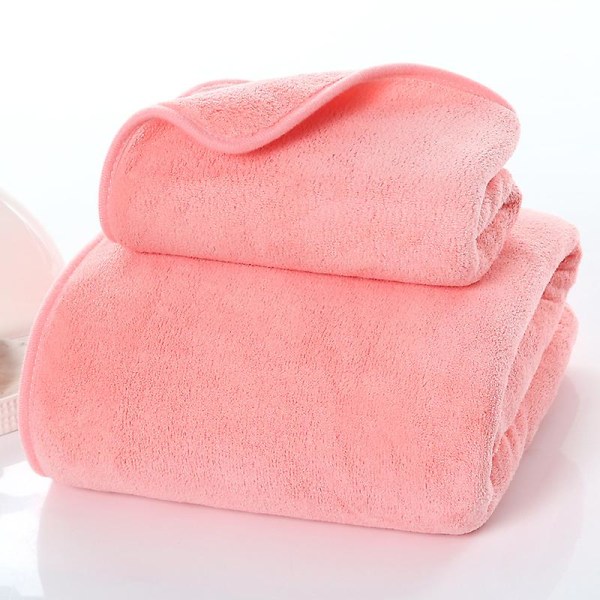 Mikrofiberhandduk Hushåll Supermjuk Absorberande Högkvalitativ Enfärgad Ansiktshandduk Dam Herr Badhandduk Badrum Tvättlapp