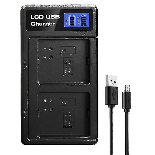 Dobbelt batterilader til Arlo Pro-batteri, Arlo Pro 2-batteri, Arlo Go-batteri, LCD-batterilader