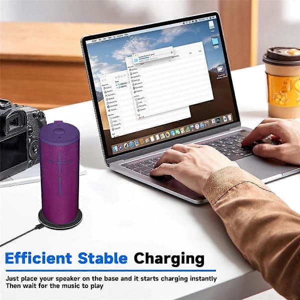 Ladestation til Logitech Ultimate Ears UE Boom 3/UE Megaboom 3 med Type-C-kabel Sp []