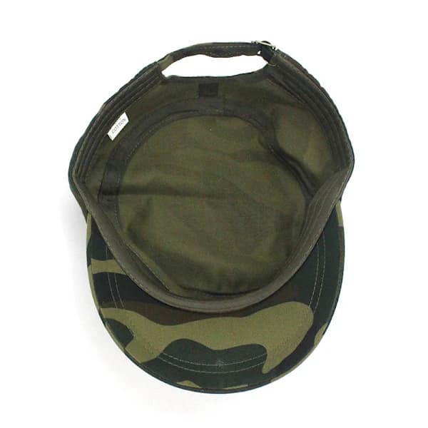 Kamouflage Flat Top Baseballkeps (Grön), Militärstil Keps, Bomull