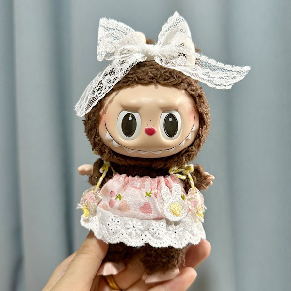 [HH] Kawaii Kläder Outfit Tillbehör för Kpop Labubu Idol Dockor Overall Set Kläder 25