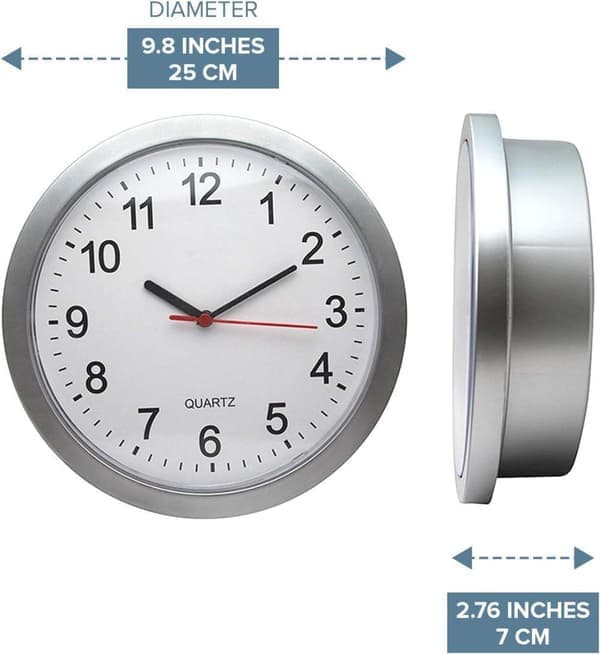 Wall Clock with Hidden Storage – 25cm Wall Mounted Clock & Secret Safe