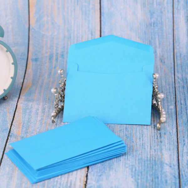 Minikuvert, söta vackra blå små kuvert för present