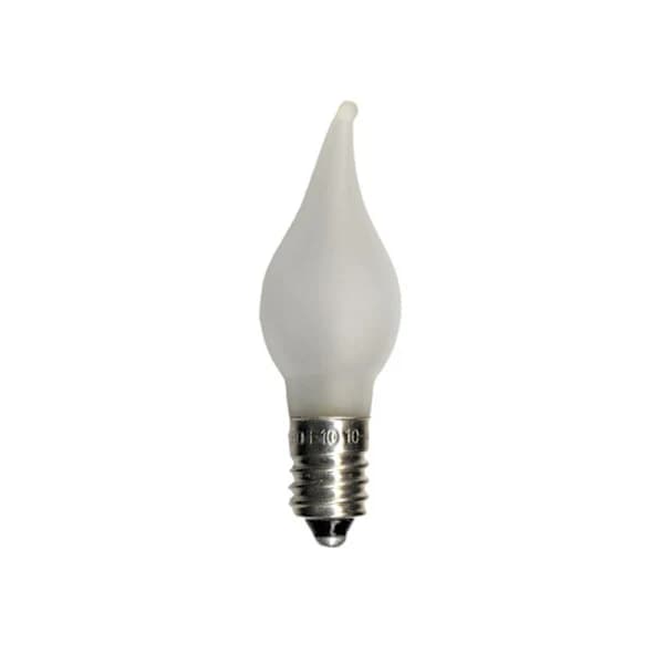 Jul-Advent-Lysestake-Lamper. LED E10 3V 0.06W FROST