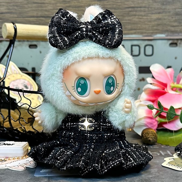 [HH] Labubu Kläder Universal Sittande Stående Plyschdocka Designkläder Tillbehör Blind Box Labubu Kläder style 60
