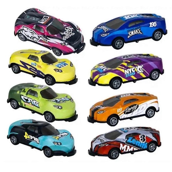/HA/8 kpl Lasten Stunt Leluauto Seos Vedä Takaisin Katapultti Auto Lelu 360 Flip Dumpperi Auto Lelu Lasten Syntymäpäivälahjoihin