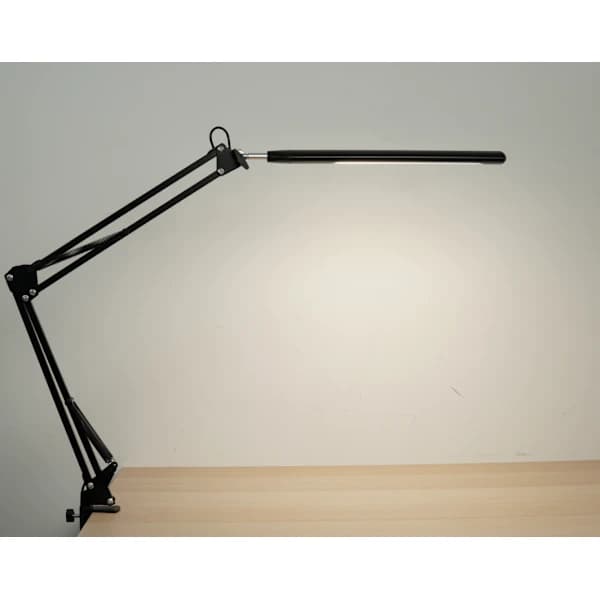 HA-LED skrivebordslampe med justerbar svingarm, sort
